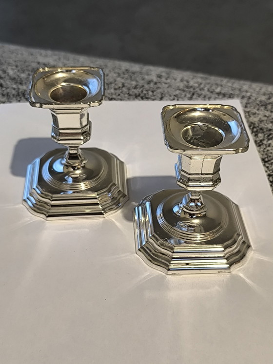 Splendido set di Portacandele vintage BMF argentati ( W. Germany ), Metallo, Argento, Argentato (foto 2 di 12)