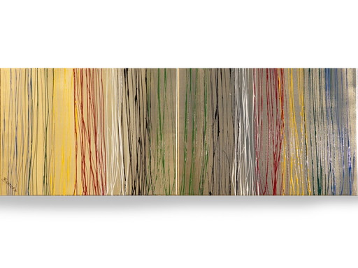 Ksavera - Pinturas abstractas doradas A1124