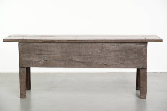 Image 1 of Robusta credenza antica in stile inglese del XIX secolo, con un bellissimo aspetto rustico e una splendida patina.