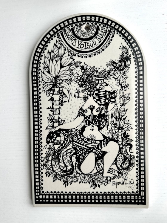 Image 1 of Rosenthal – Set of 3 “The Four Wind Directions” - Bjorn Wiinblad