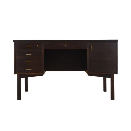 Bureau en chêne, design danois, années 1970, fabriqué au Danemark