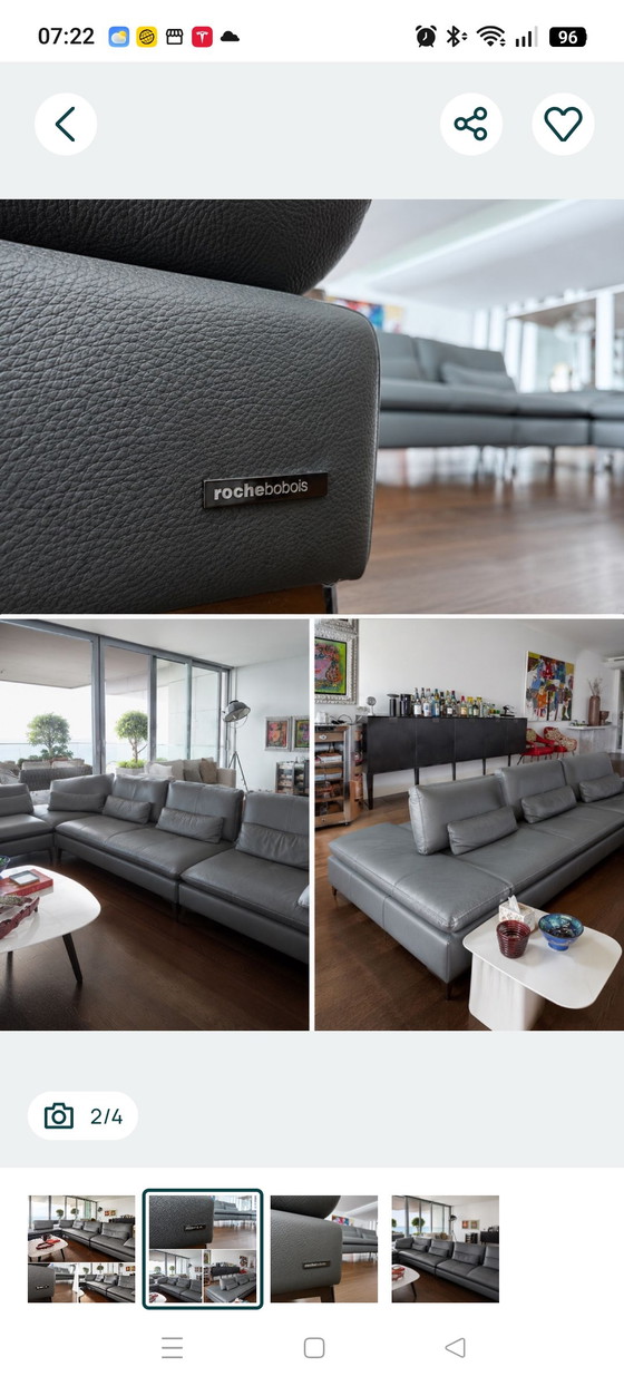 Divano Roche Bobois Scenario - Design e Comfort – Divani, Leather, Metal (photo 2 of 5)
