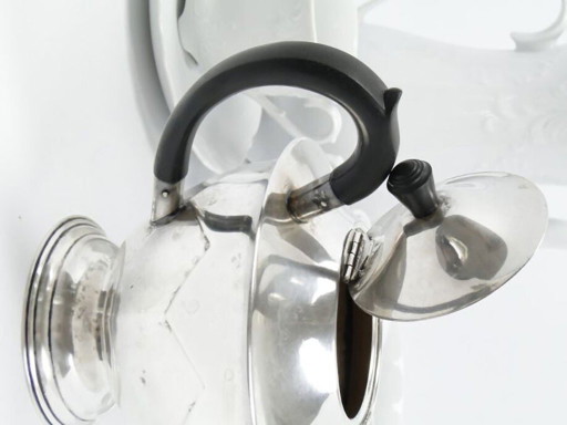 Plated Brass Coffee Pot from Christofle, France, 1930s – tafelaccessoires, Silver (photo 2 of 10)