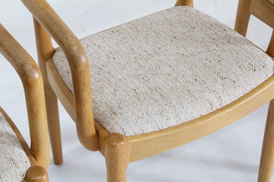 Image 1 of Sedie da pranzo danesi vintage Juul Kristensen, set di 5 pezzi degli anni '60.