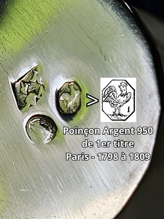 Image 1 of Cabaret Empire 18ème argent massif - Nicolas-Richard Masson orfèvre à Paris