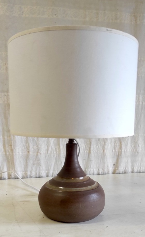 Image 1 of Table lamp with ceramic base - mid-20th century