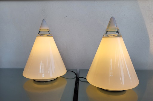 2x Lampe de table 'Rio' | Giusto Toso | Leucos Italy 1977