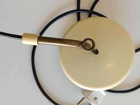 Image 1 of Vintage hanglamp van Lisa Johansson-Pape voor Orno, Finland, jaren 60, groen metaal, Scandinavisch design.