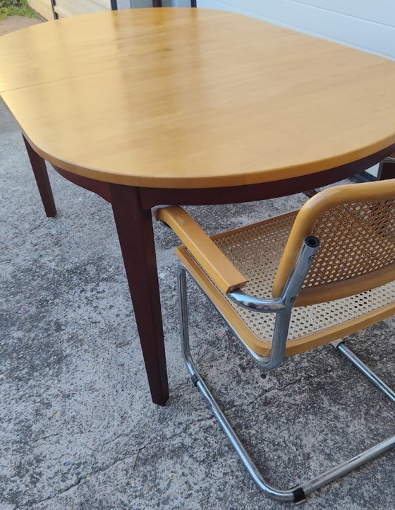 Image 1 of Extendable Scandinavian dining table attributed to Hans Ehrlin for Tranås - 1980s