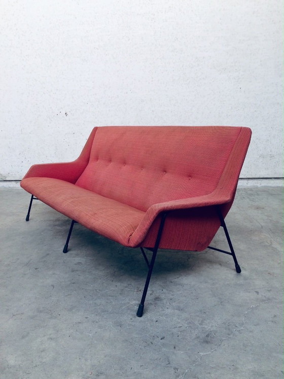 Image 1 of Sofá de tres plazas modelo S12 original de Alfred Hendrickx para Belform, Bélgica, 1958