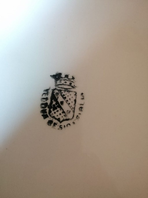 Serving dish Widow Besio & sons late 19th century.