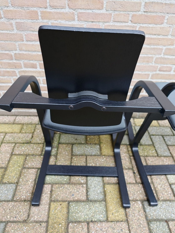 SET DI DUE sedie di design nere Varier Actulum, Sedie da pranzo, Legno, Cotone, Nero (foto 9 di 15)
