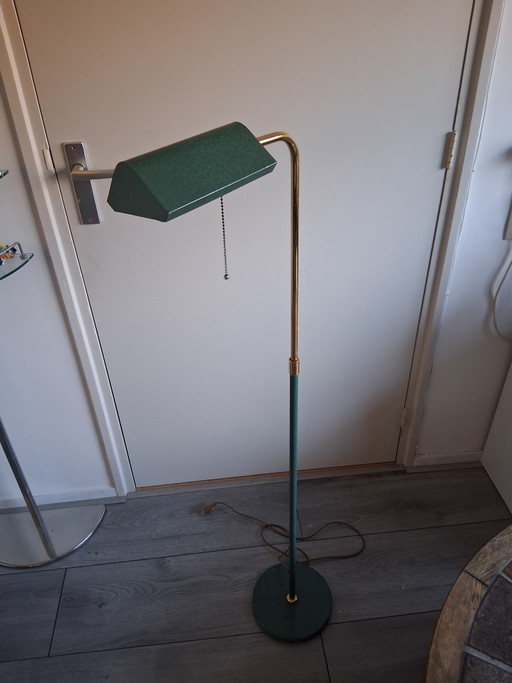 Vintage jaren 50 leeslamp,in hoogte verstelbaar ,90cm tot 127cm