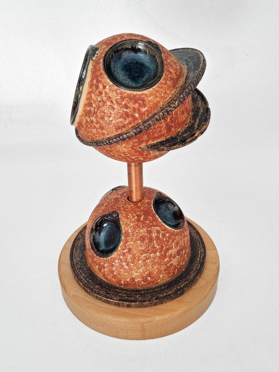 Kunstwerk Keramiek Planeten – Beeldhouwkunst, Ceramic, Vintage (photo 6 of 15)