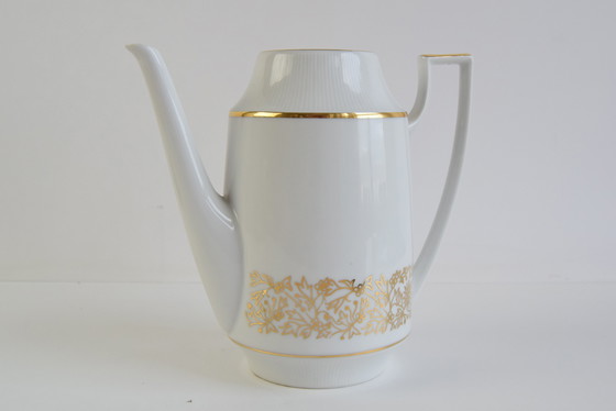 Image 1 of Elégante cafetière en porcelaine de Birkenhammer, fabriquée en Tchécoslovaquie en 1969
