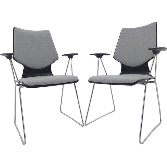 Image 1 of Pair of vintage armchairs by Elmar Flötotto for Pagholz, 1970