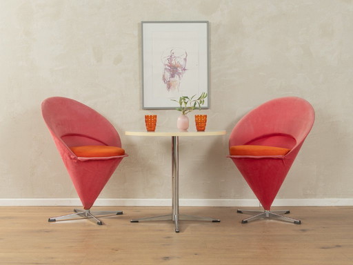 2x Cone Chairs by Verner Panton for Gebrüder Nehl