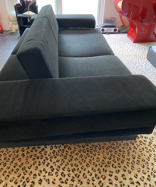 Arketipo canapé-loft 3 personnes-utilisation-tissu noir