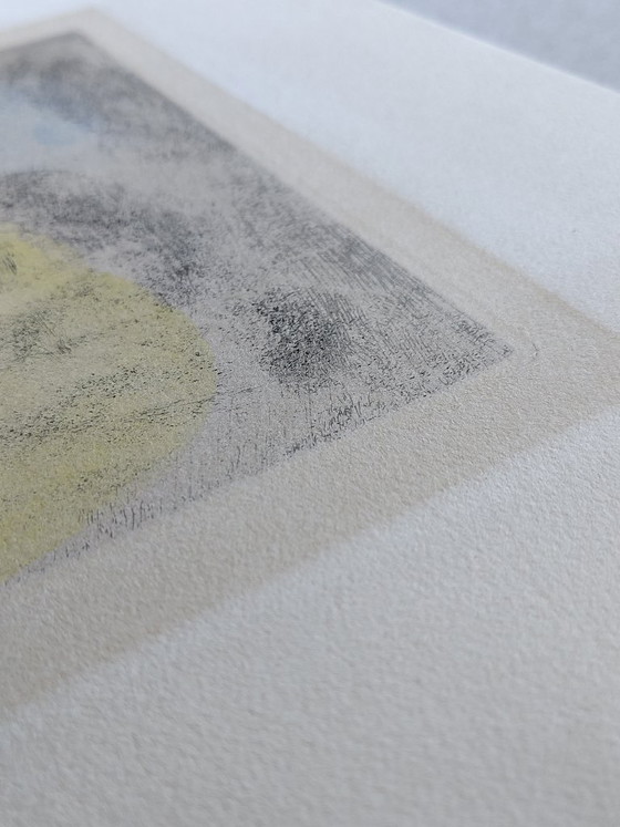 Image 1 of Marc Chagall ORIGINAL ETCHING 'David mourns Absolom' colored by Chagall himself