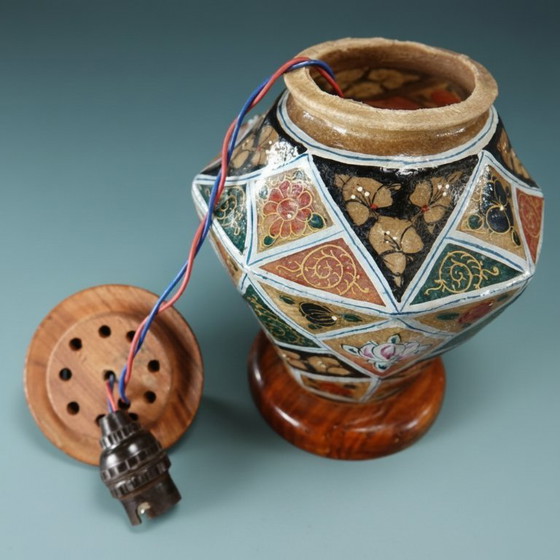 Image 1 of Lamp stand - camel skin - Pakistan