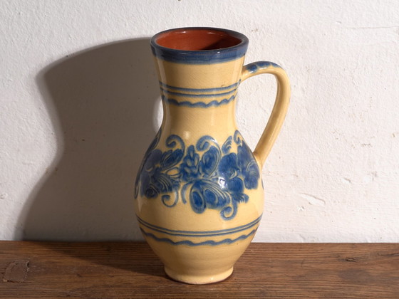 Brocca vintage in ceramica smaltata, Europa Centrale, circa 1930, Stoviglie (foto 11 di 11)