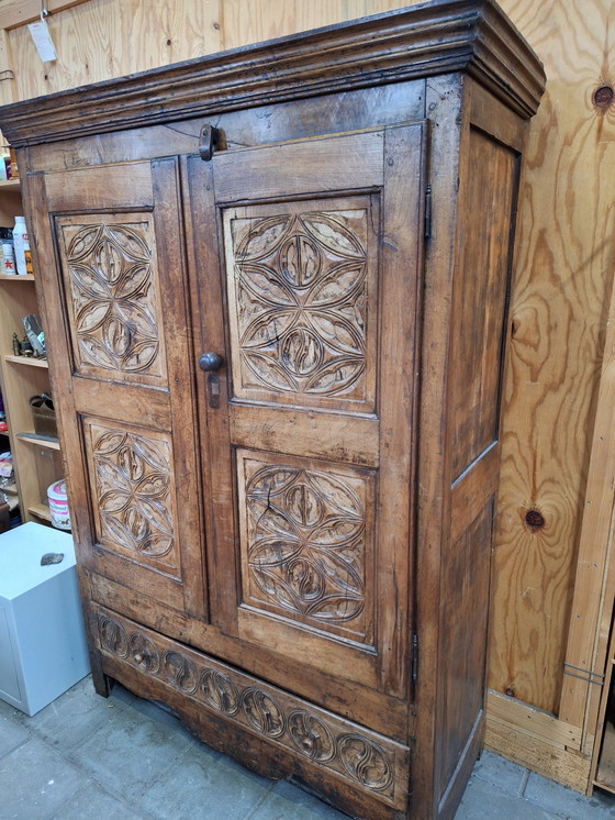 Image 1 of Antique oak cabinet