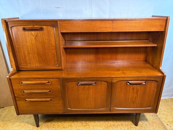 Mid-Century Modern Stonehill Stateroom Teak Highboard – 1960 – Sideboard, Wood (photo 4 of 14)