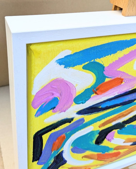 Image 1 of ST IVES PORTHMEOR BEACH 2 ORIGINAL PAINTING SEASCAPE CANVAS FRAMED NIGEL WATERS