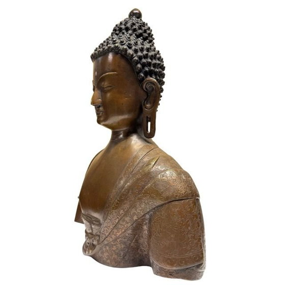 Busto monumental de Buda nepalí en bronce – Newar tradition Patan – lote 415 – Esculturas, Bronze (photo 8 of 13)