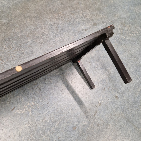 Image 1 of Panca vintage a doghe in legno di teak, anni '60-'70