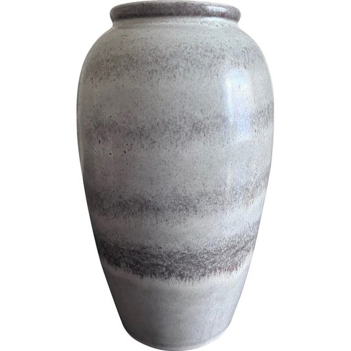 Vase vintage en céramique grise, 1960