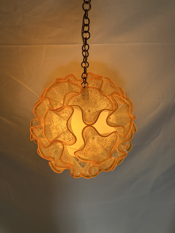 Image 1 of Lampada a sospensione italiana vintage con ciotole stampate in plastica