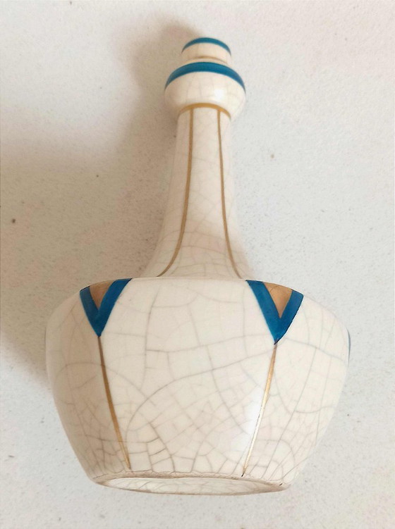 Image 1 of Soliflora in ceramica screpolata Art Déco Altezza 18 cm