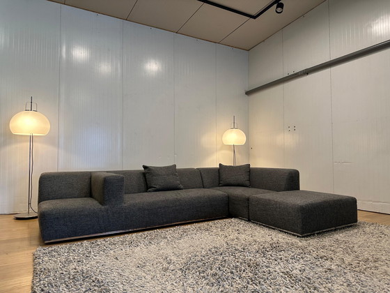Image 1 of Sur & Plus Modular Design Sofa Gray - 3-piece + Hocker