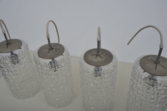 Image 1 of Plafonnier avec ampoule en verre de Peill & Putzler (années 1950)