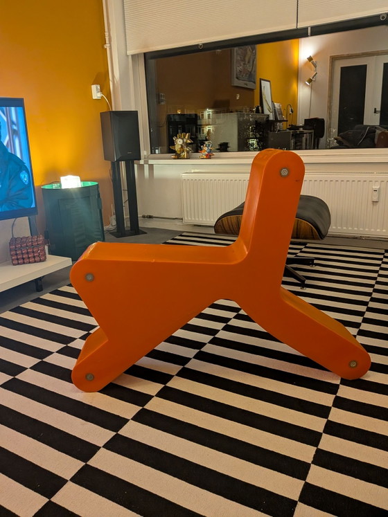 Chaise Keer, keer chair, Chaises & fauteuils, Métal, Orange (photo 2 sur 5)