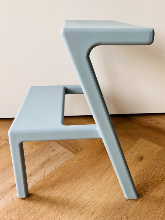 Image 1 of  ultra rare IKEA Masterby MÄSTERBY step stool Chris Martin blue ART VINTAGE