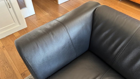 Image 1 of Vendo set di divani Rolf Benz modello 322 (3 e 2,5 posti) in pelle nera.