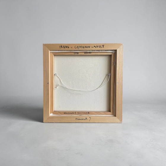 Image 1 of Orange Cat Painting by the Dutch artist Irene van Genderen-van de Wilt