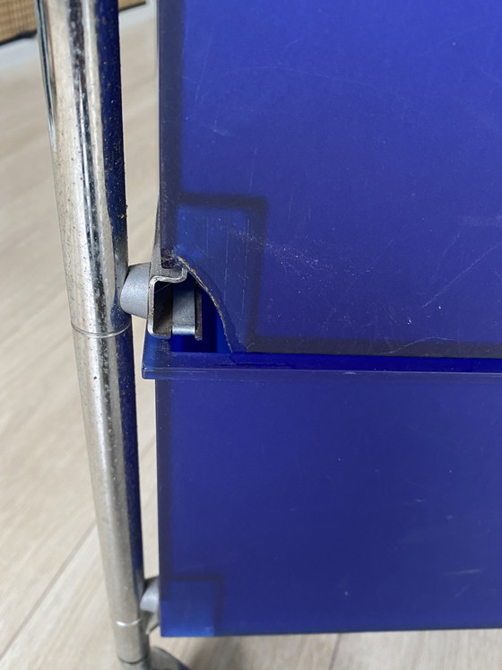 Image 1 of Kartell Mobil 3 cabinet, color cobalt blue