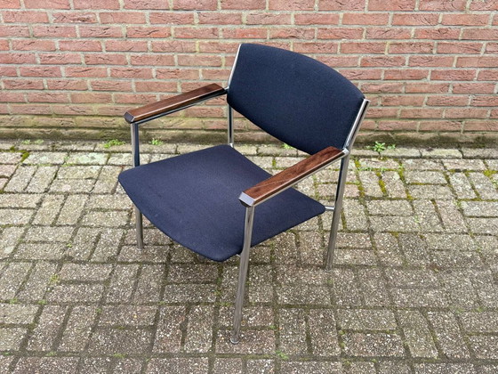 Image 1 of 3 x Vintage Gijs van der Sluis 'Model 60' Armstoel voor 't Spectrum