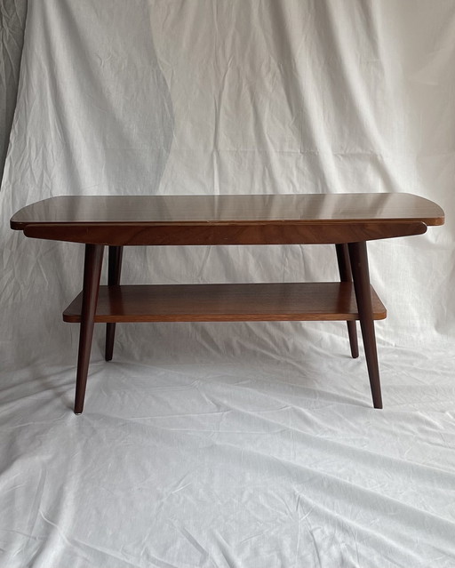 Vintage teak salontafel 60s Deens design 