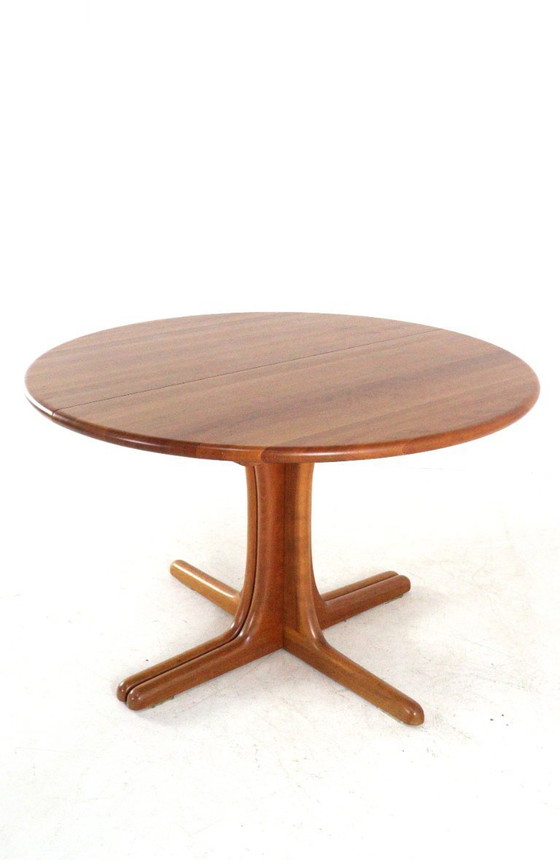 Round 2x extendable Danish dining table vintage – Wood (photo 6 of 18)