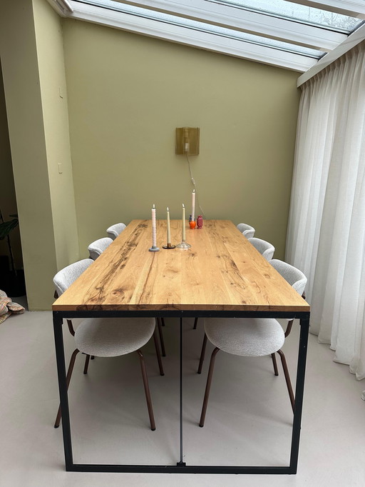 Eikenhouten eettafel