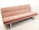 Vintage Artifort Kho Liang Le sofa pink, newly upholstered