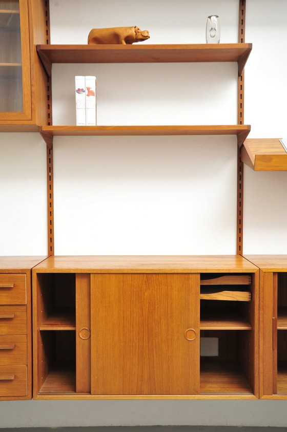 Image 1 of Modular wall shelf by Kai Kristiansen for Feldballes Møbelfabrik (1960s)