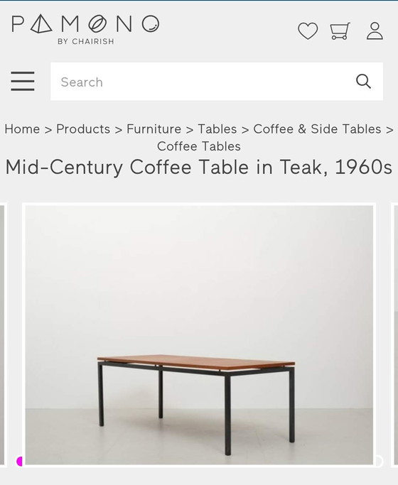 Teak Pastoe-Spectrum Style 60s Table – Dining tables, Metal, Wood (photo 6 of 6)