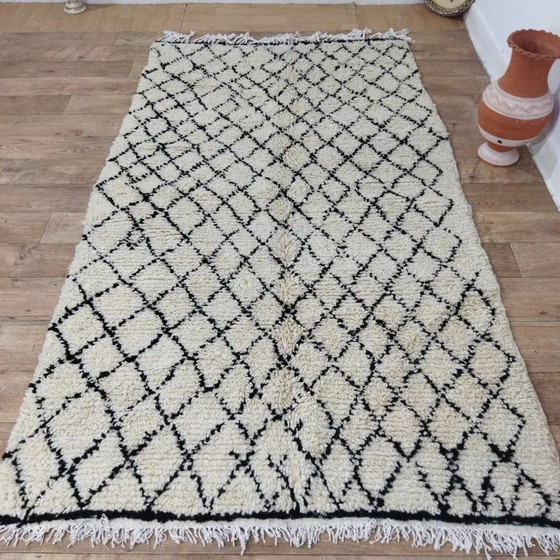 Image 1 of Wonderful Beni Ouarain Rug Wool – 100% Wool Handwoven (247 × 142 cm)