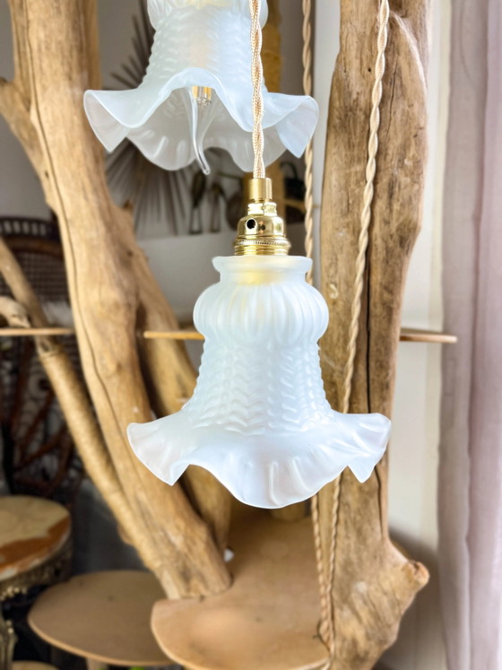 Coppia di lampade portatili Tulip vintage personalizzabili – Illuminazione, Metal, Brass, Art Deco (photo 4 of 11)