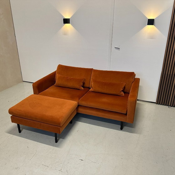 Image 1 of Sofá recto Goossens con reposapiés 180x90cm